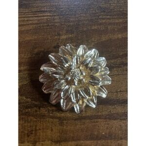 Unbranded Gold Tone Sunflower Brooch Pin Floral Costume Statement Jewelry